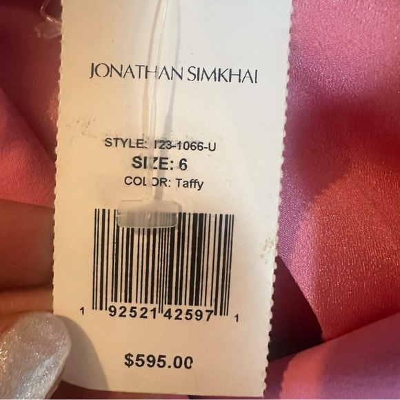 Jonathan Simkhai Kylo Cut Out Pink Blazer Mini Dress, NWT Size 6 - Picture 10 of 13